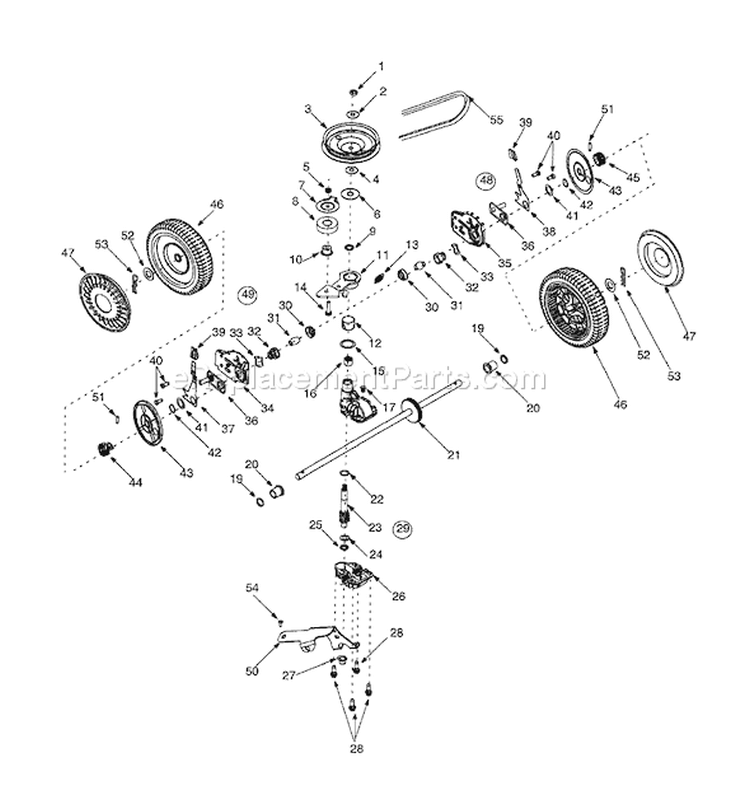 Page C Diagram and Parts List for 12A-569T401 2001 Yard Man Lawn Mower